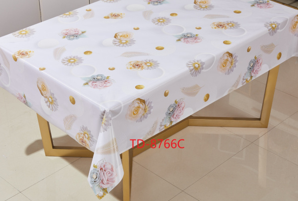 TD-8766C Клеенка Imperio 3D на тканой основе, 1,37*20м 